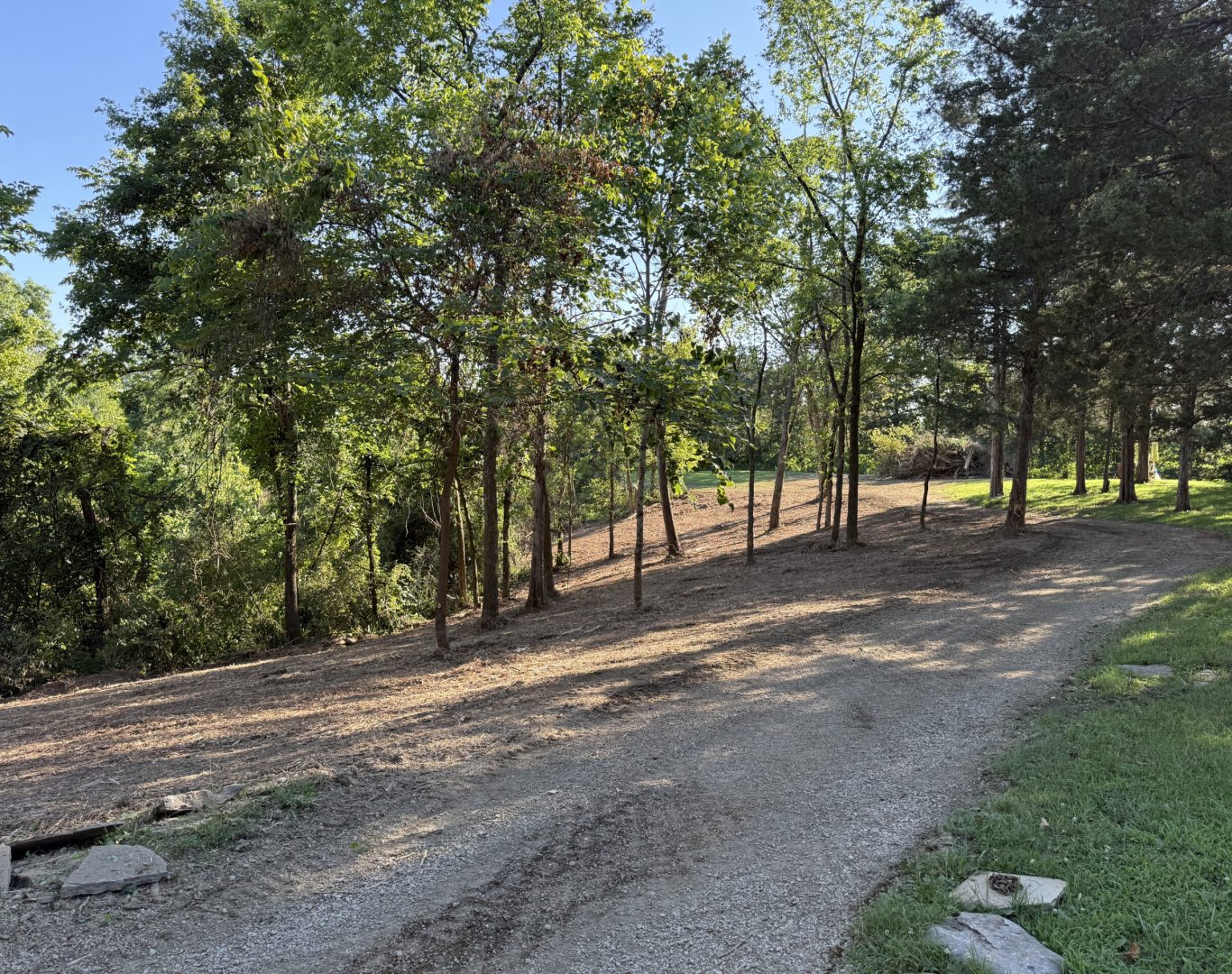 Finished cleared land ready for development in Clark County, KY