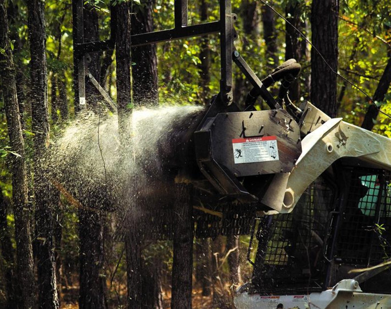 Land clearing machinery working in Spencer County KY